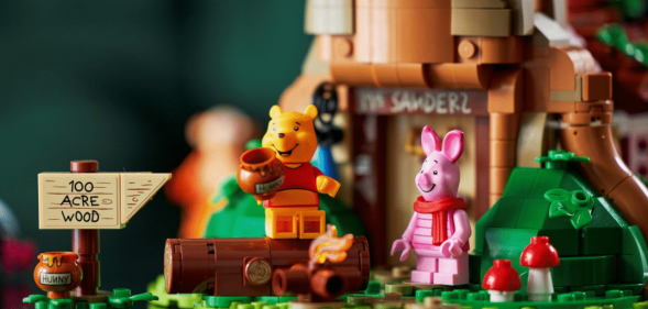 The 1,200 piece set features loads of cute nods to the beloved series. (Lego)