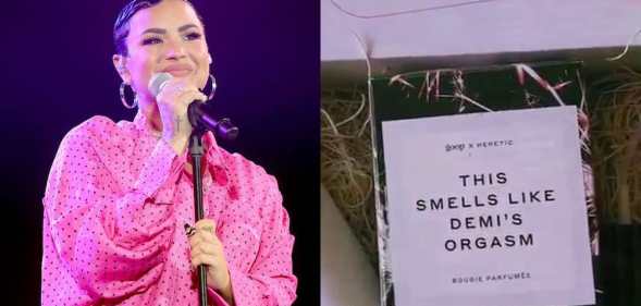 Demi Lovato and her personalised vagina candle from Gwyneth Paltrow