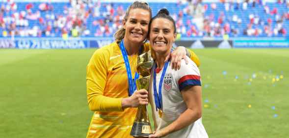 Football power couple Ashlyn Harris and Ali Krieger rally for trans athletes