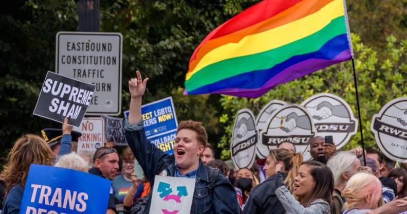 LGBT protestors Washington DC