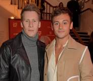 Dustin Lance Black (left) with husband Tom Daley