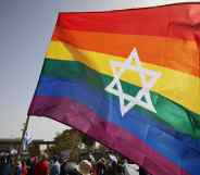 LGBT+ protesters in Jerusalem