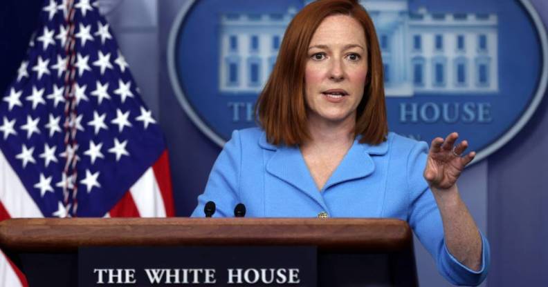 White House press secretary Jen Psaki