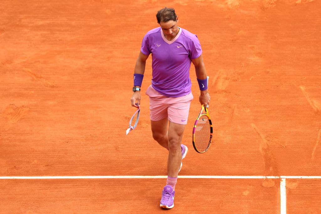 Nadal turned plenty of heads at the tennis match. (Photo by Alexander Hassenstein/Getty Images)