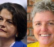 Arlene Foster (left) and Alison Bennington (right)