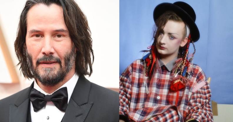 Keanu Reeves and Boy George