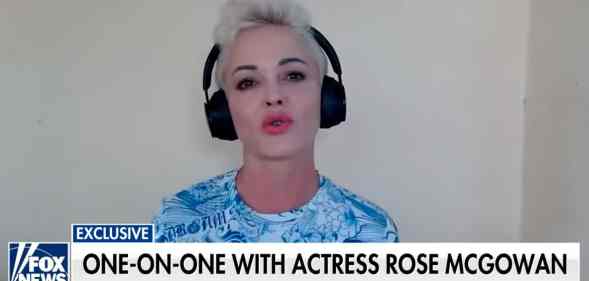 Rose McGowan speaking on Fox News