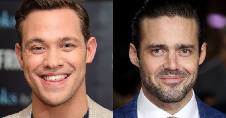 Headshots of Will Young and Spencer Matthews