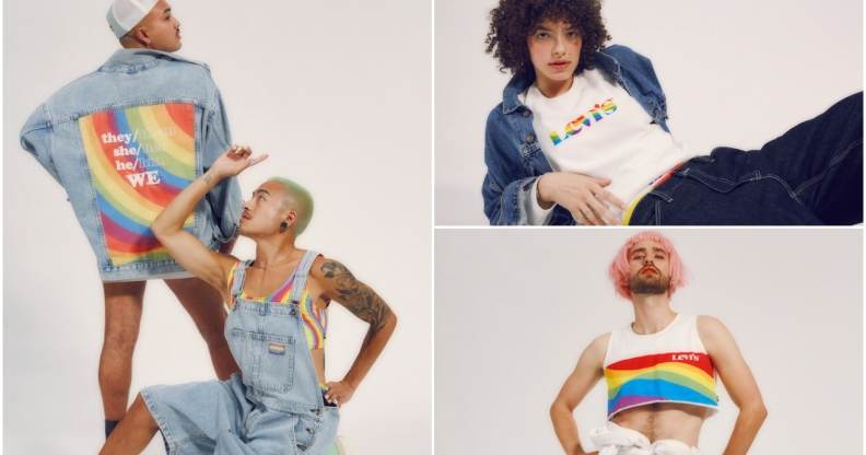 Levi's Pride collection for 2021 is demanding "respect for all pronouns". (Levi's)