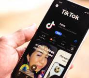 tiktok phone in hands