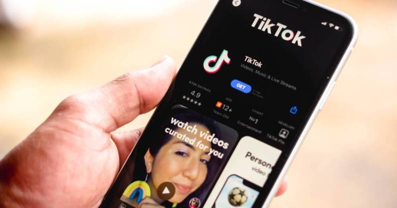 tiktok phone in hands