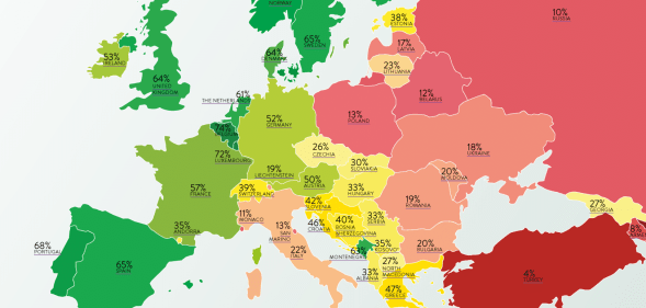 UK slides further down rankings of most LGBT-friendly nations in Europe