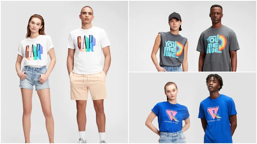 Gap's Pride collection features t-shirts created by LGBT+ artists. (Gap)