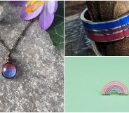 Some of the amazing gifts you can get featuring the bi flag colours.