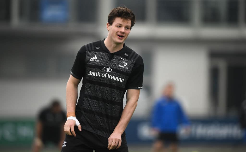 Jack Dunne, Leinster Rugby player, in 2019