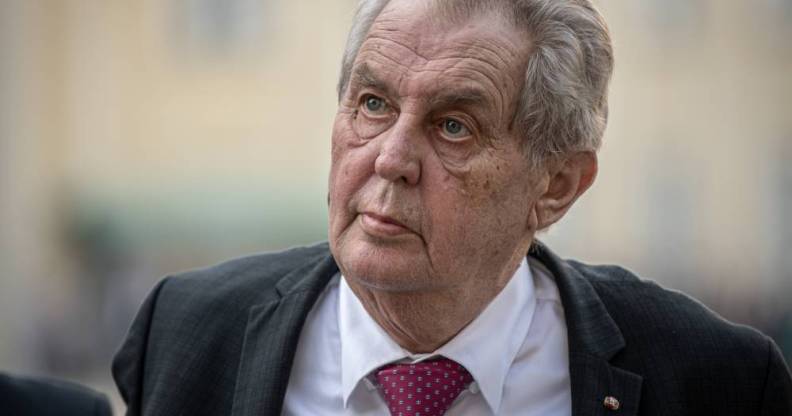 Czech president Milos Zeman