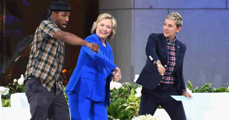 DJ tWitch Hillary Clinton Ellen DeGeneres