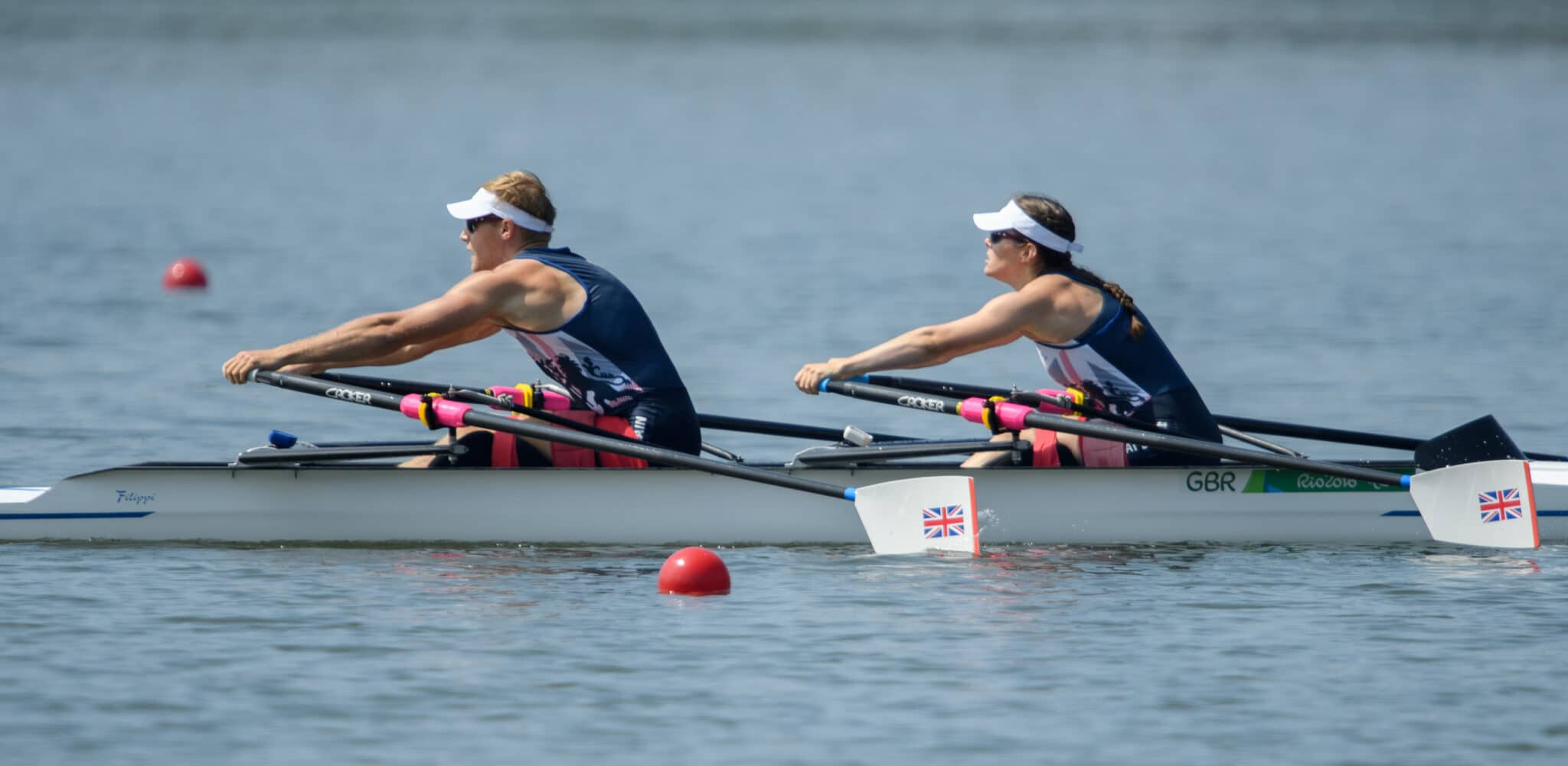 Laurence Whitely and Lauren Rowles at the Rio 2016 Paralympics 