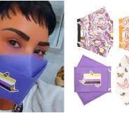 Demi Lovato has teamed up with Henry Mask to create four non-binary themed face masks. (Instgaram/Henry Mask)