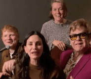 Elton John, Courteney Cox, Brandi Carlile and Ed Sheeran