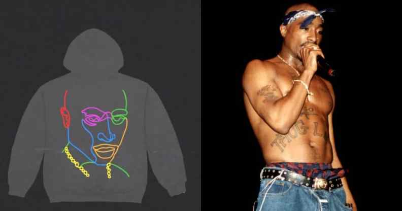 Tupac Shakur Pride merch