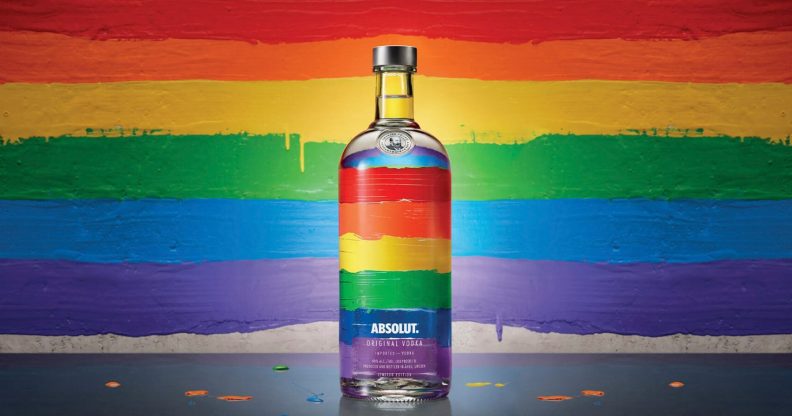 Absolut Rainbow bottle