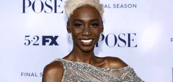 Angelica Ross with short blonde hair, smiling