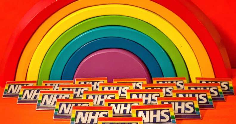 rainbow NHS badge