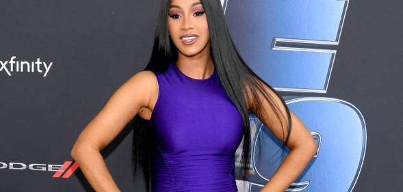 Cardi B poses during Road to F9 event