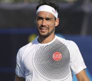 Fabio Fognini during the Tokyo 2020 Olympic Games at Ariake Tennis Park