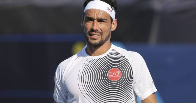 Fabio Fognini during the Tokyo 2020 Olympic Games at Ariake Tennis Park