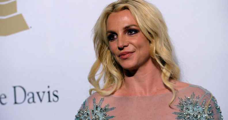 Britney Spears posing on the red carpet at an event