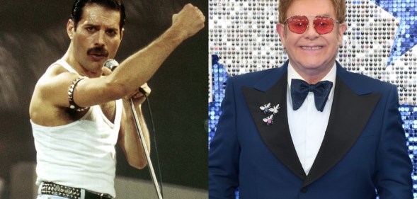 Freddie Mercury and Elton John