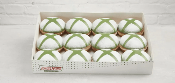 Xbox Krispy Kreme doughnuts