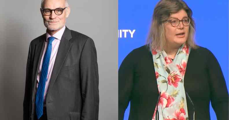 Tory MP Crispin Blunt and Conservative activist Sue Pascoe