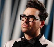 Dan Levy attends the 2020 Vanity Fair Oscar party