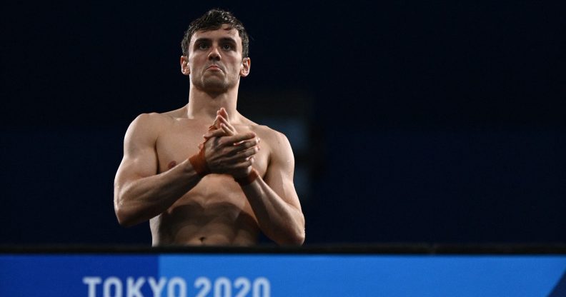 Britain's Tom Daley competes in the preliminary round of the men's 10m platform diving