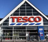 The shop front of supermarket chain Tesco