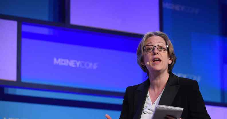 Helen Joyce on Centre Stage during day two of MoneyConf 2018 at the RDS Arena in Dublin