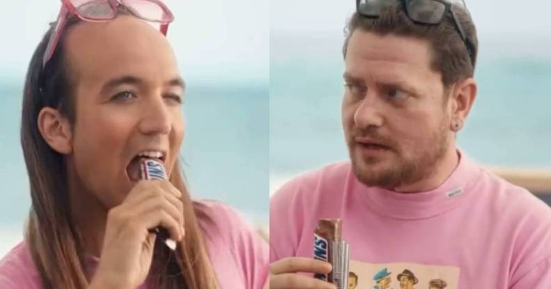 Spanish influencer Aless Gibaja appears in advert for Snickers which was accused of being homophobic