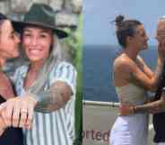 pictures of Chloe Logarzo and McKenzie Berryhill from their engagement and just as couple