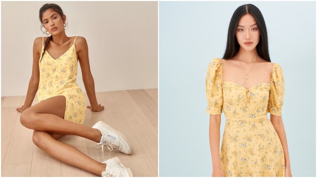 Taylor Swift rocked a yellow floral dress in her debut TikTok. 