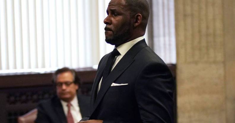 R Kelly attends a hearing on his sex abuse case on 22 March 2019