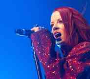 Shirley Manson of Garbage performs on stage at Alhambra Theatre