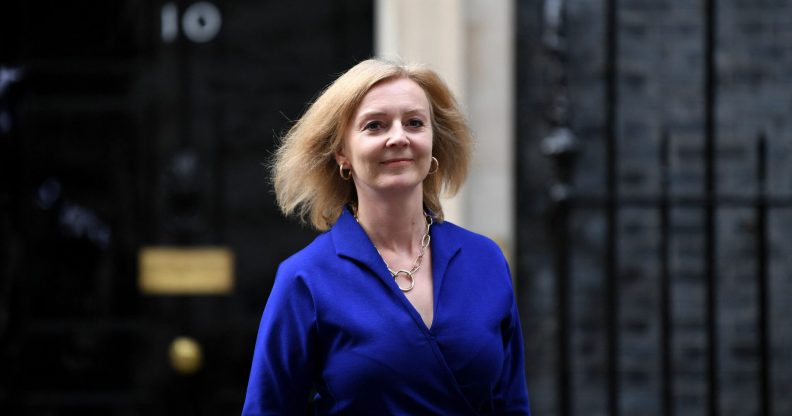 Liz Truss leaves Downing Street