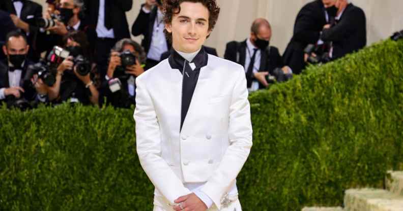 Timothée Chalamet wore a pair of Converse to the Met Gala 2021.