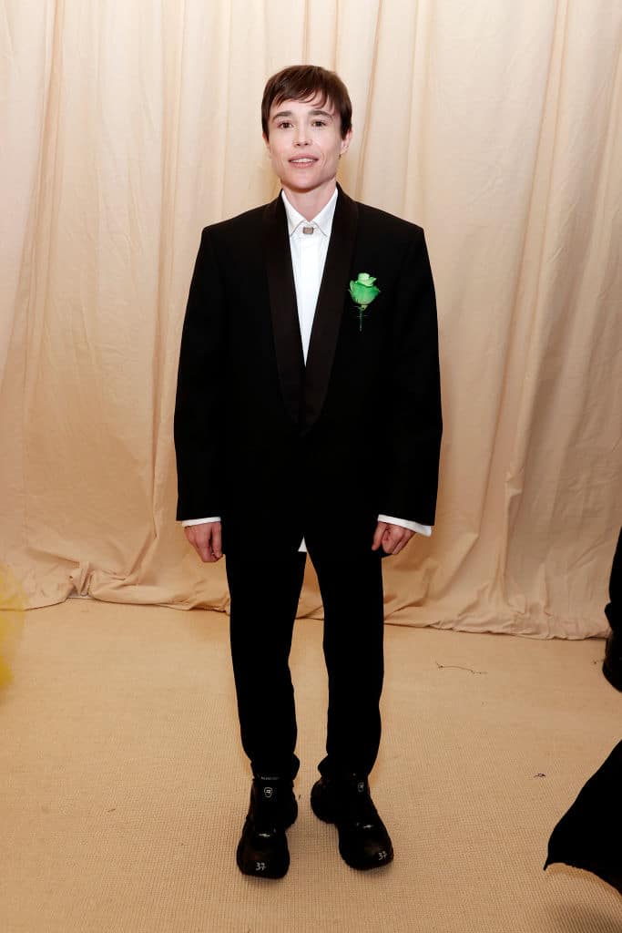 Elliot Page paid tribute to Oscar Wilde at the Met Gala.