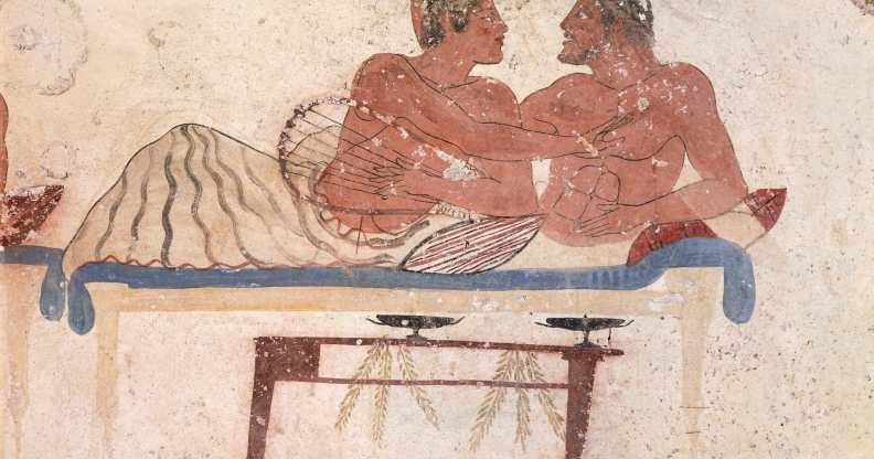 Ancient gay lovers, like those who made up the Sacred Band of Thebes