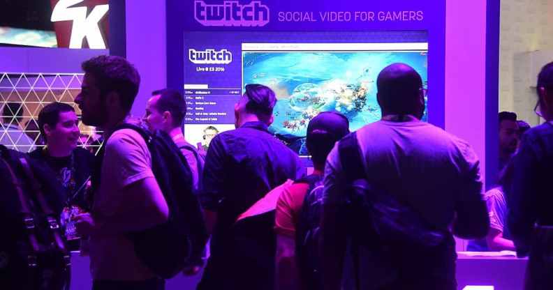 Twitch booth at the E3 show in 2016