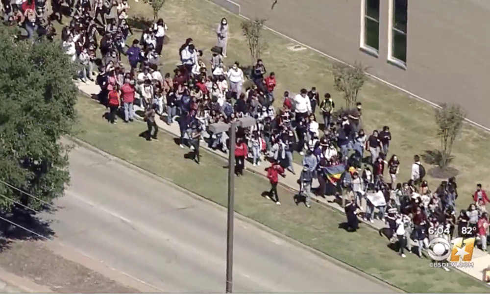 Lesbian teacher walkout